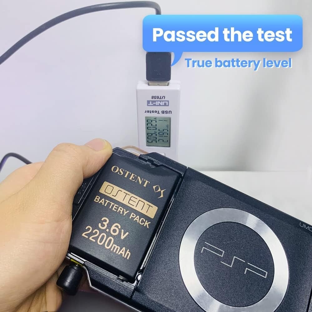 OSTENT 2200mAh 3.6V Lithium Ion Rechargeable Battery Pack for PSP 1000