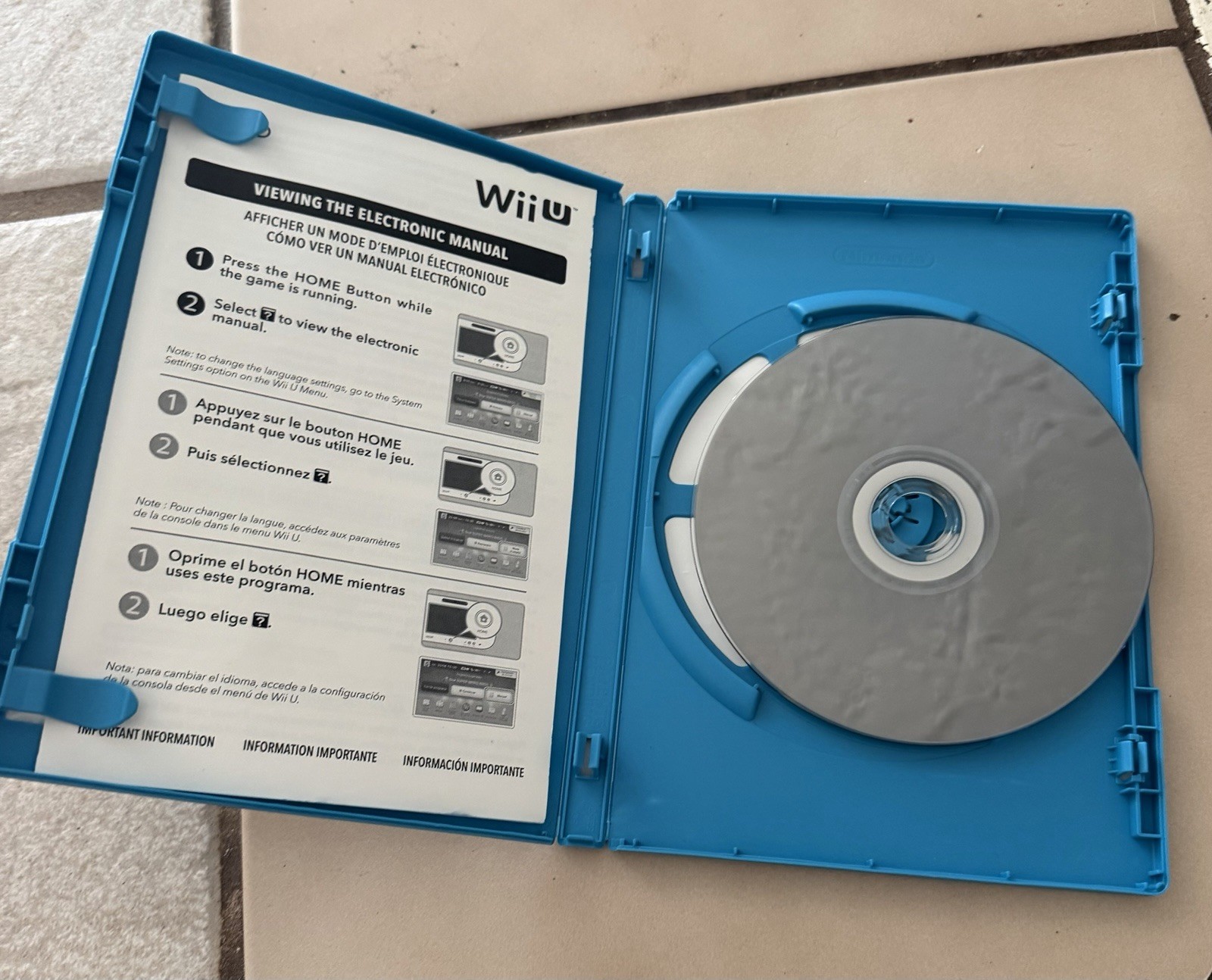 Nintendo Xenoblade Chronicles X Wii U Manual Included US 2015
