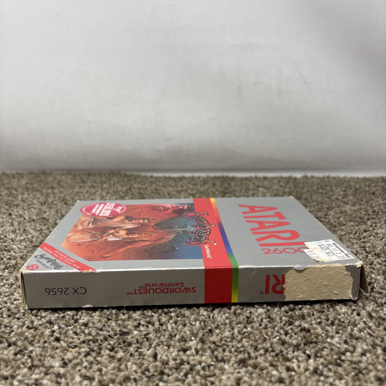 Swordquest EarthWorld, CX2656, Atari 2600, Atari 1982, CIB, Tested