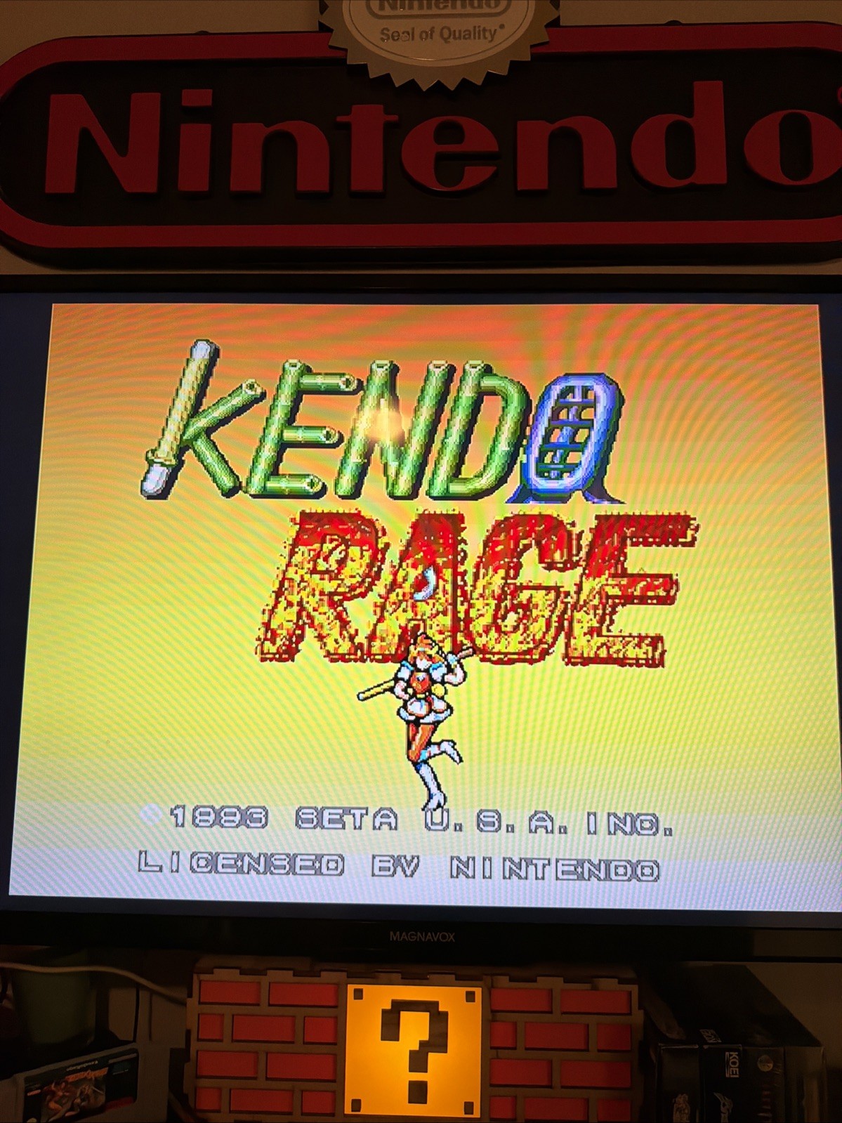Kendo Rage SNES Super Nintendo Game CIB Complete VGC +Poster!