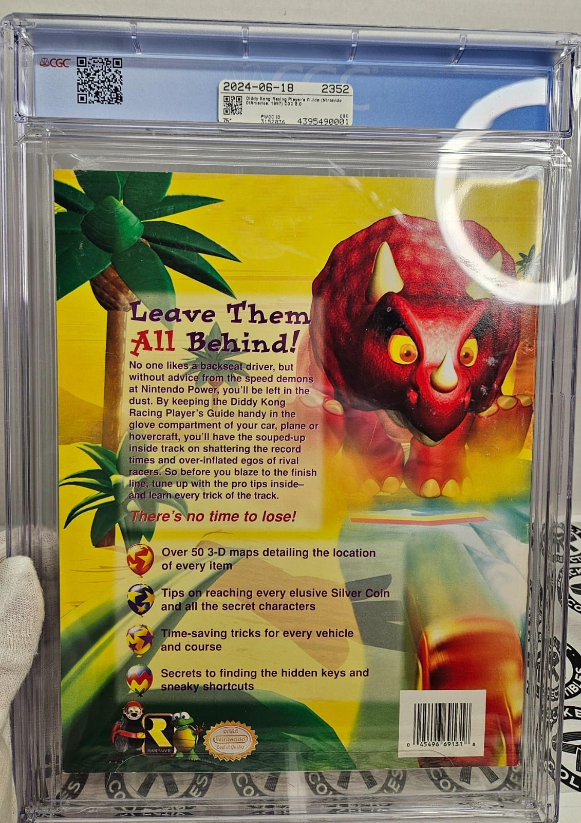 Diddy Kong Racing n64 Nintendo Players Guide CGC 8.0