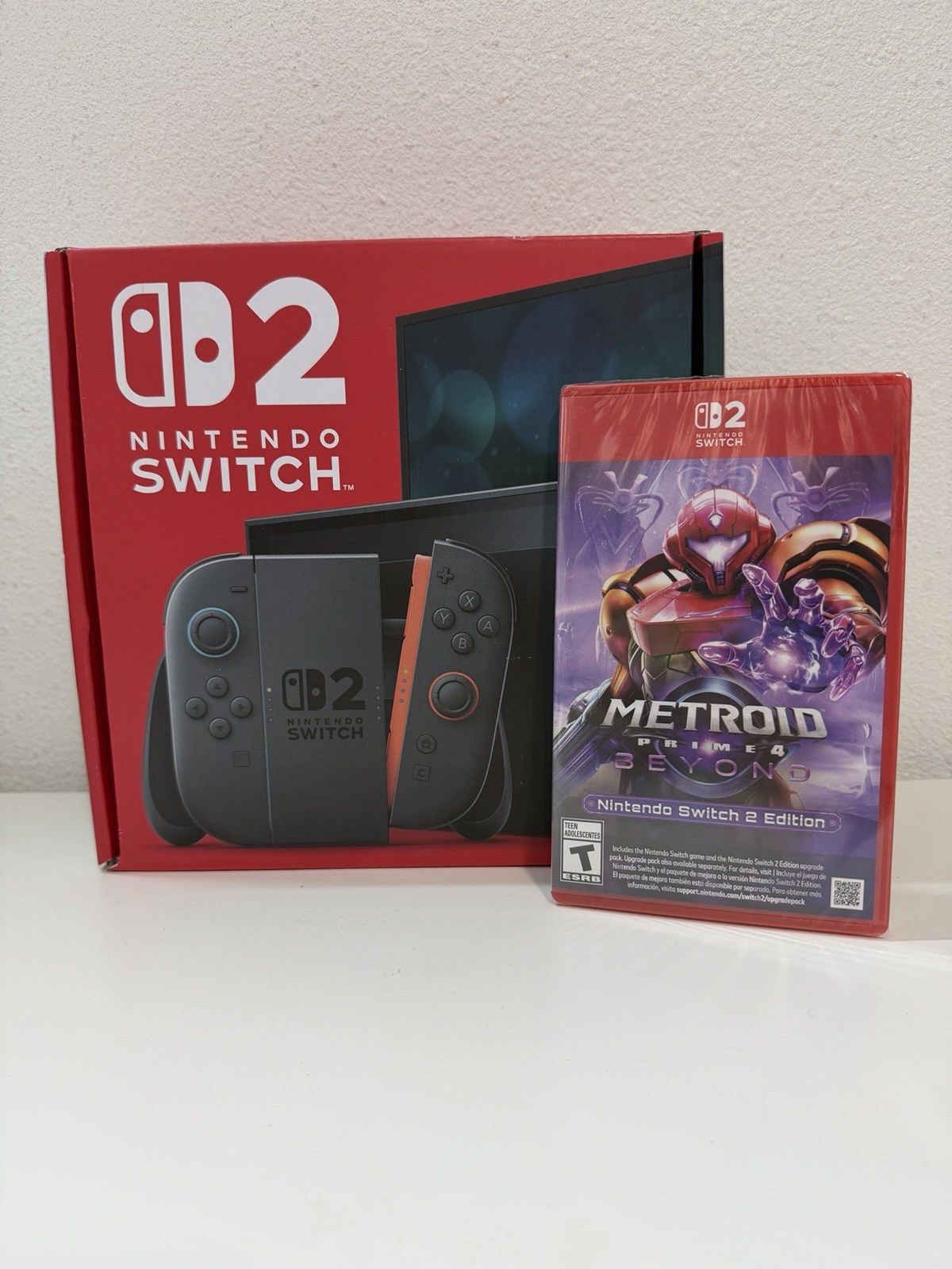 Nintendo Switch 2 Handheld Video Gaming Console 256GB Black 7.9″ With Metroid 4