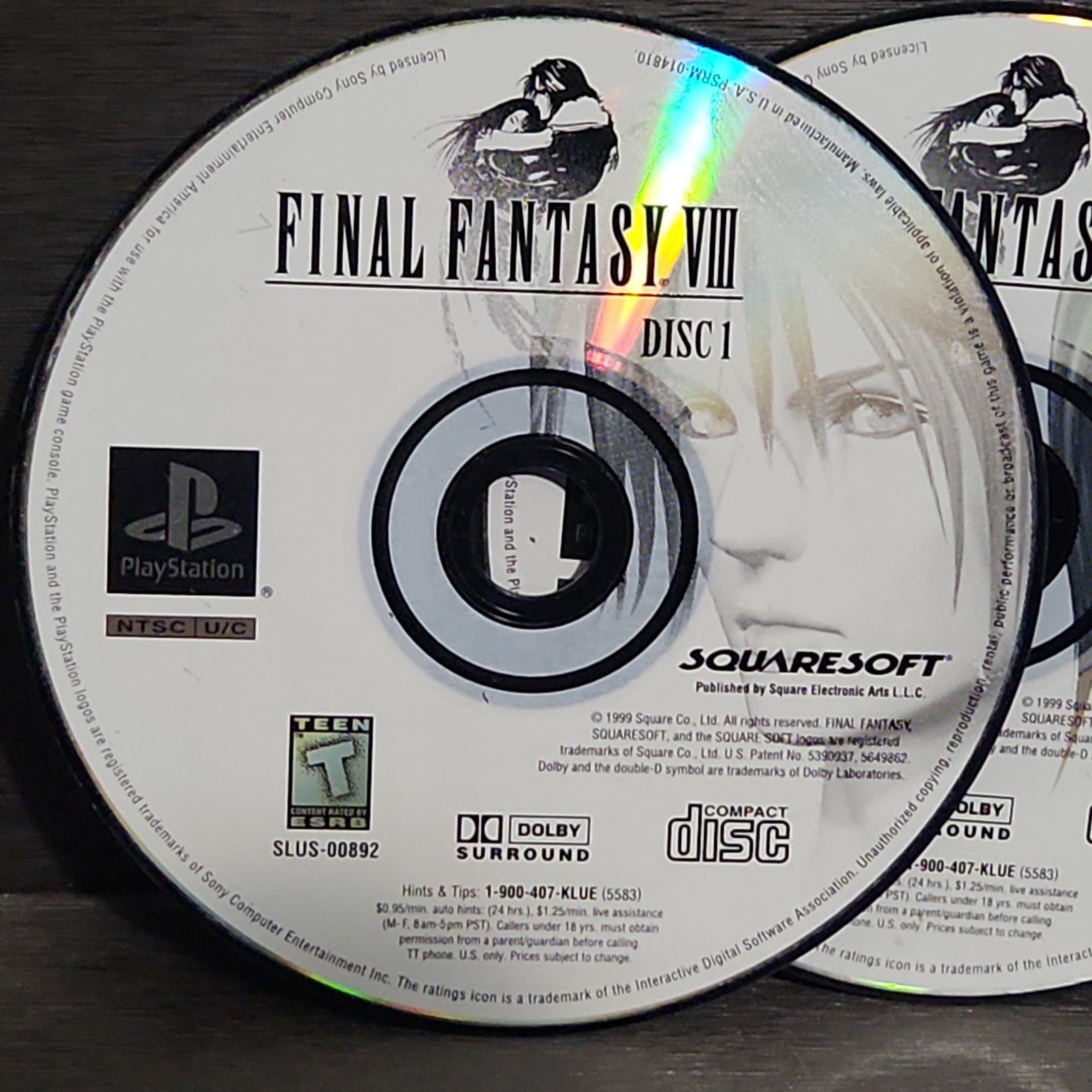 Final Fantasy VIII 8 PlayStation 1 PS1 Game Discs Refurbished 1 2 3 4 All