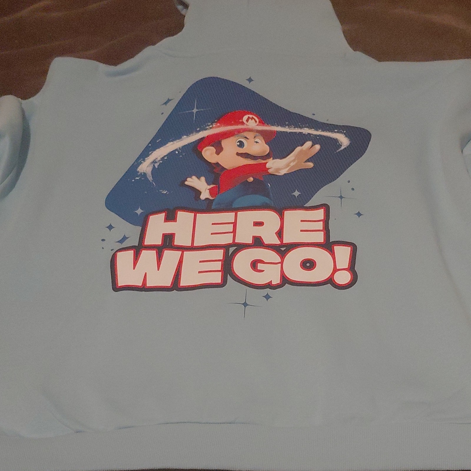 Super Mario Bros. Mario “Here We Go” Hooded Hoodie Sweatshirt