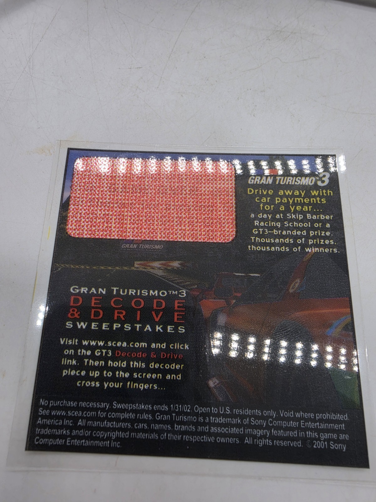 GRAN TURISMO 3 Playstation 2 Complete Mint Decode Insert Tested Ps2 1st Print