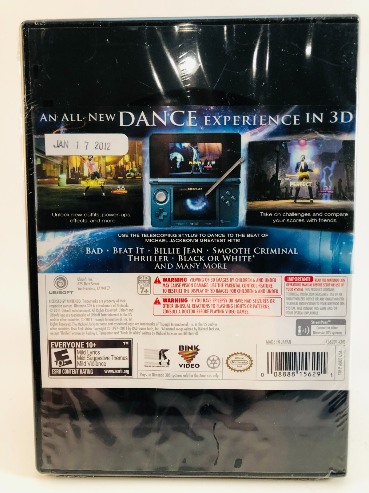 Michael Jackson: The Experience 3D (Nintendo 3DS, 2011)