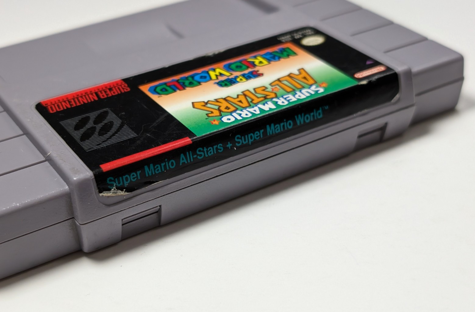 Super Mario All-Stars + Super Mario World Nintendo SNES with manual authentic