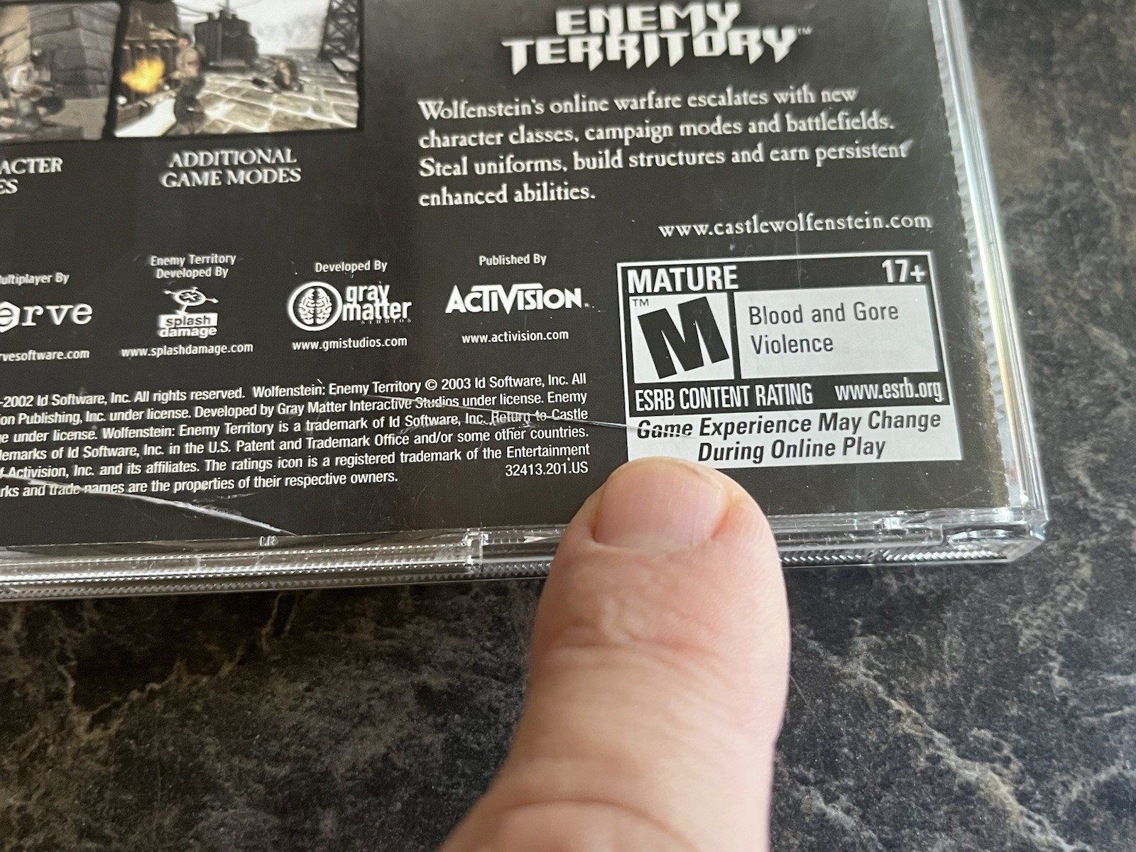 Untested Return To Castle Wolfenstein Platinum Edition W/ Enemy Territory Win PC