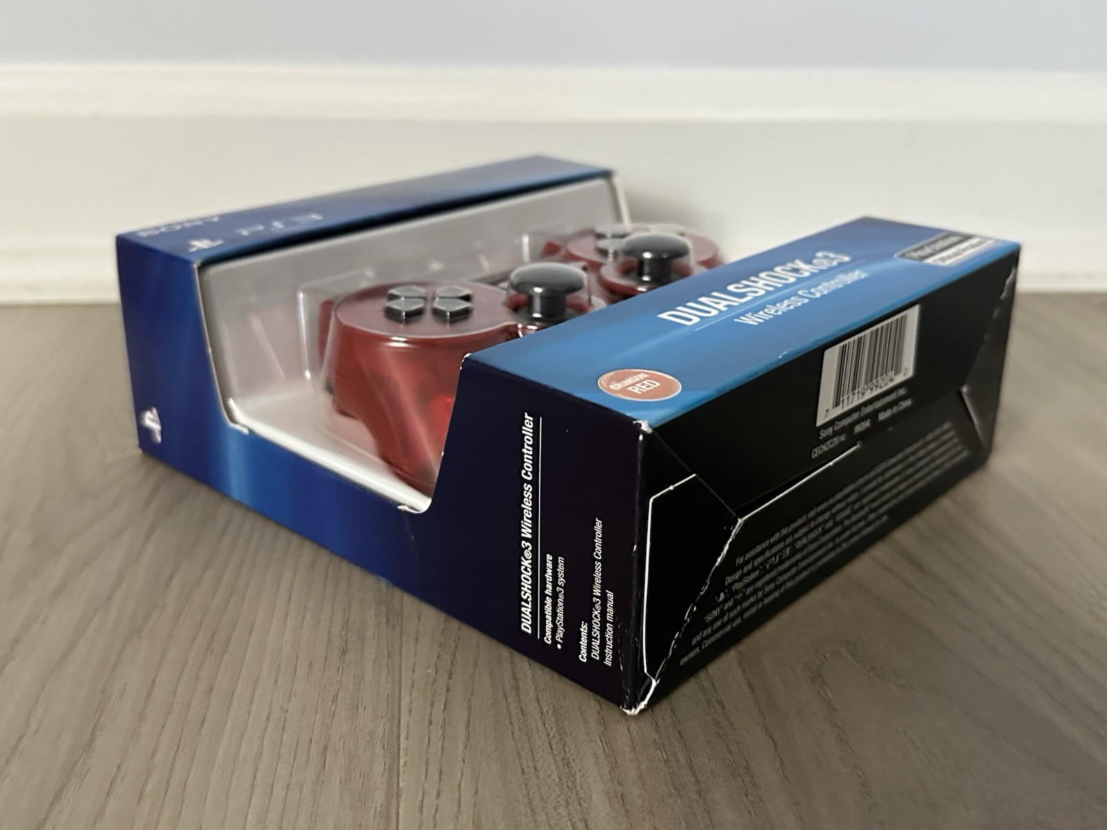 NEW PlayStation 3 PS3 Clear Crystal Cosmic Red DualShock 3 Controller – Sealed