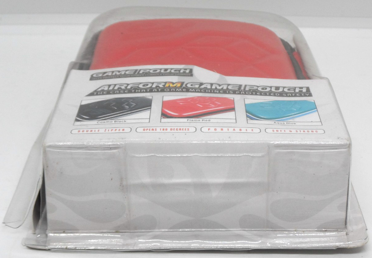 New ~ AIRFORM 3D Flame Red Game Pouch Nintendo DS Lite DSL Case Japan nds nib