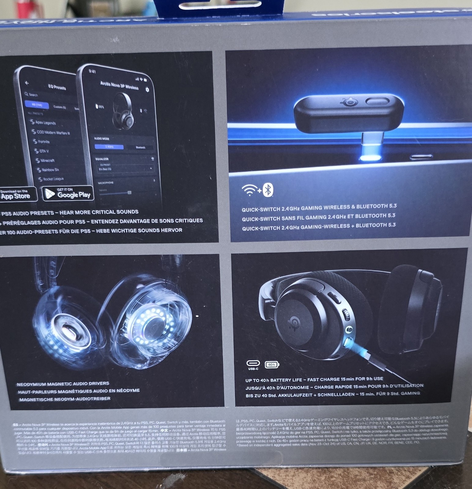 SteelSeries Arctis Nova 3P Wireless Multi-Platform Gaming Headset NEW SEALED
