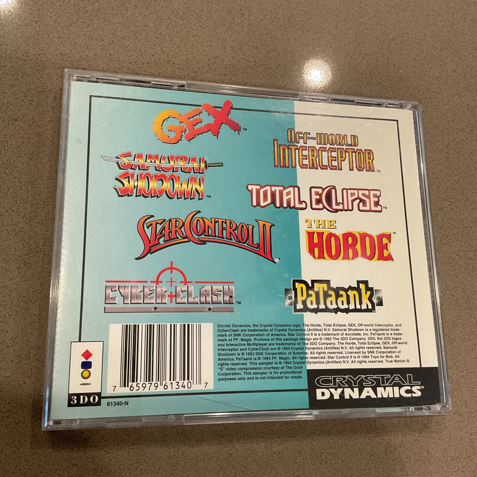 Sample This! Interactive Sampler From Crystal Dynamics Panasonic 3DO Demo Disc