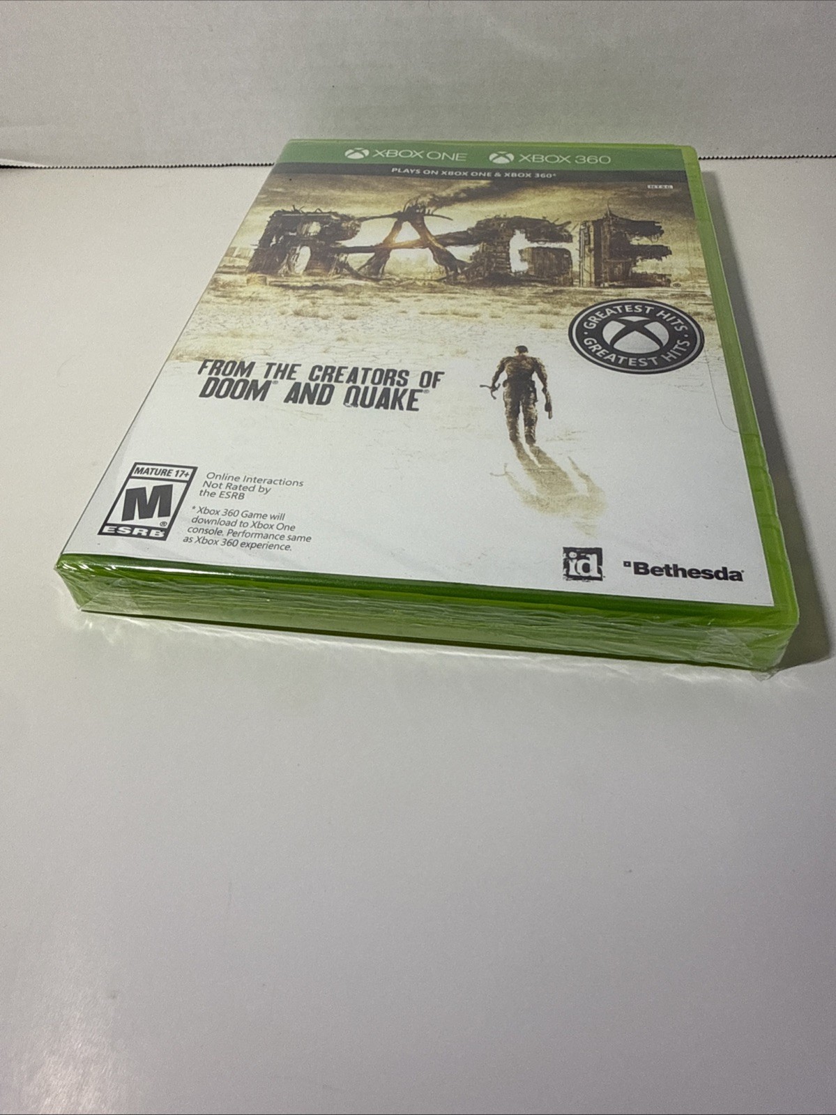 RAGE XBOX ONE & XBOX 360 Greatest Hits Factory Sealed