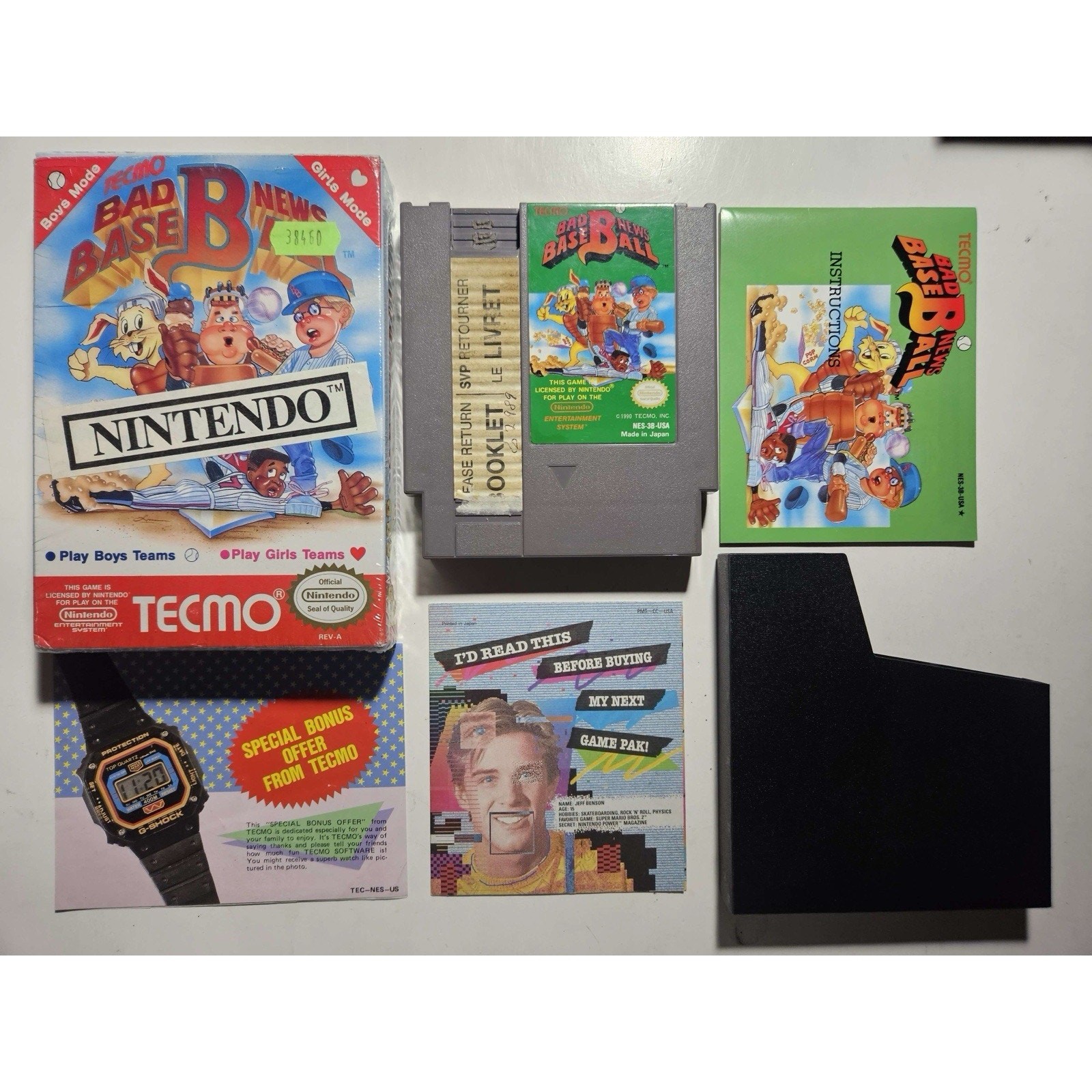 Bad News Baseball (Nintendo NES) Works Complete CIB Authentic🔥Nice Shape!