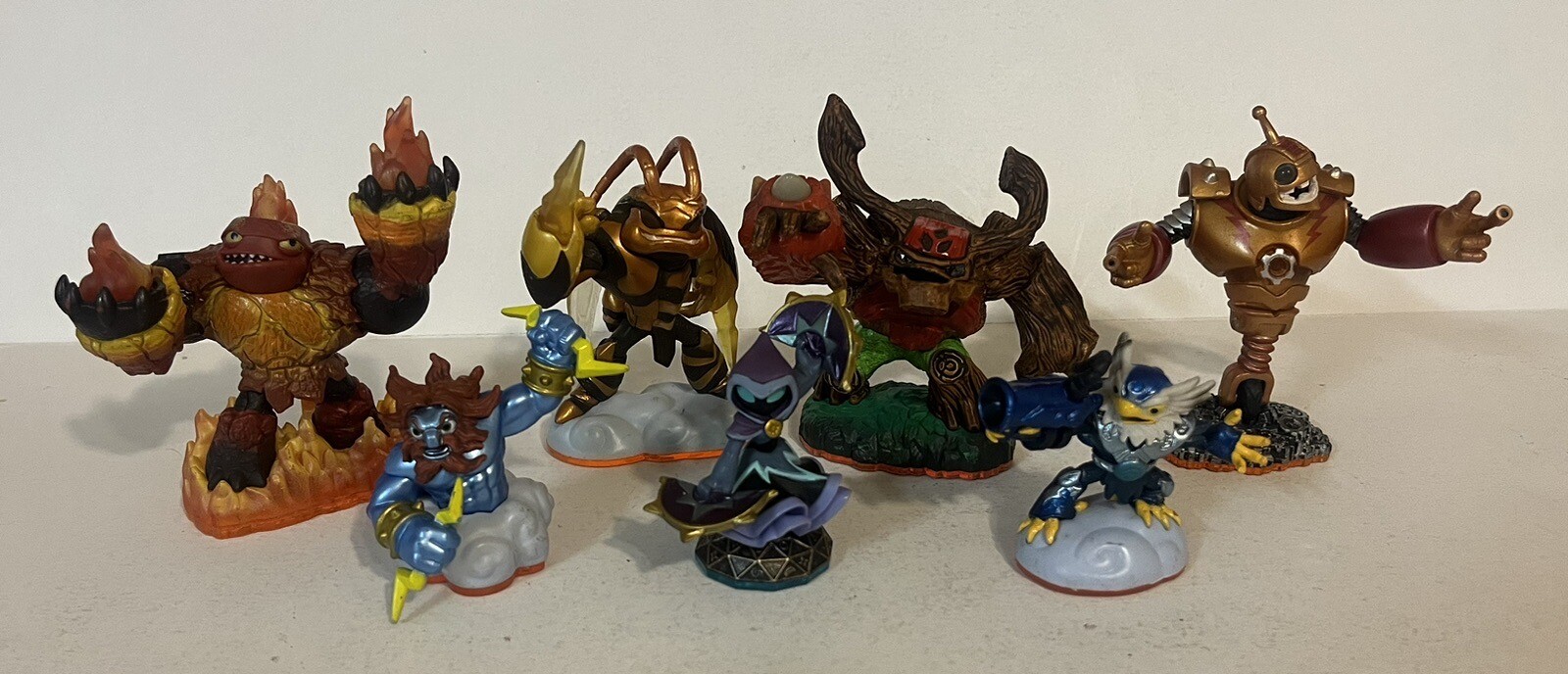 Skylanders Giants Lot Of 7. Bouncer, Hot Head, Swarm, Tree Rex. Great Condition