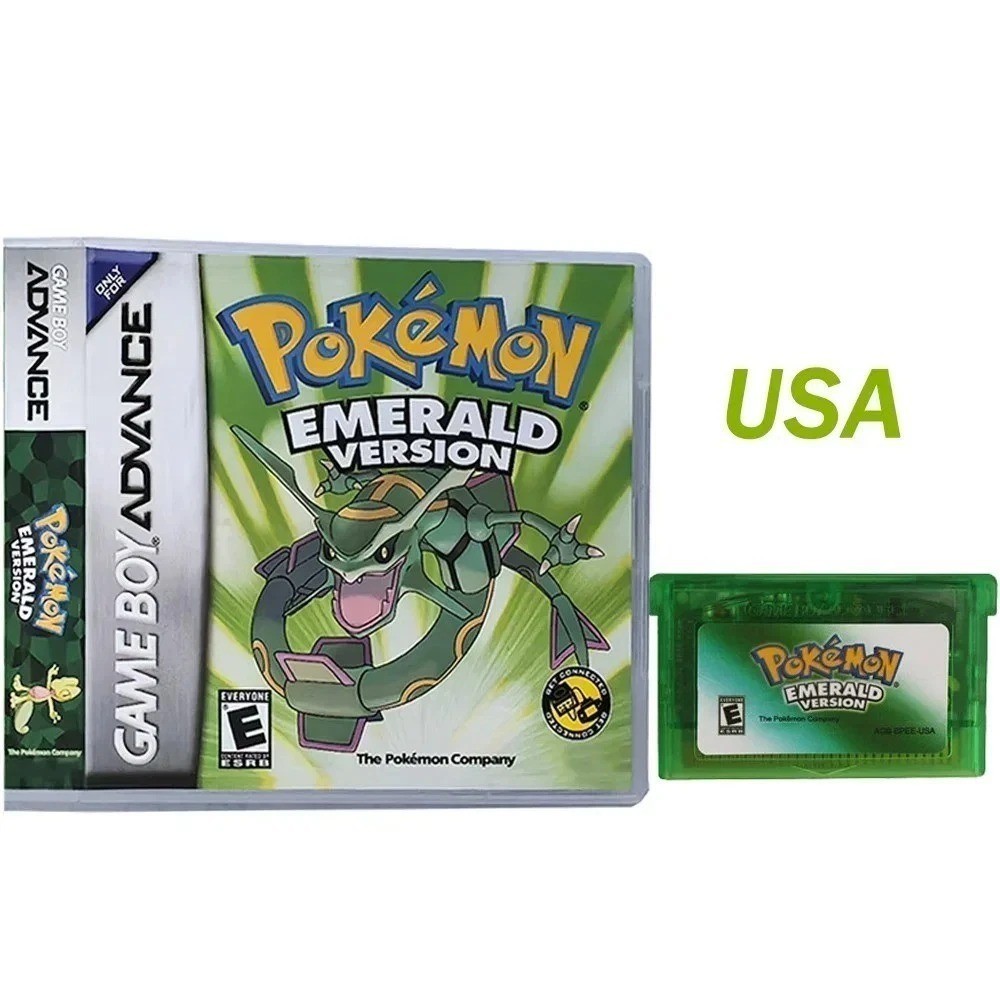 Game Card Emerald For Pokemon GBA