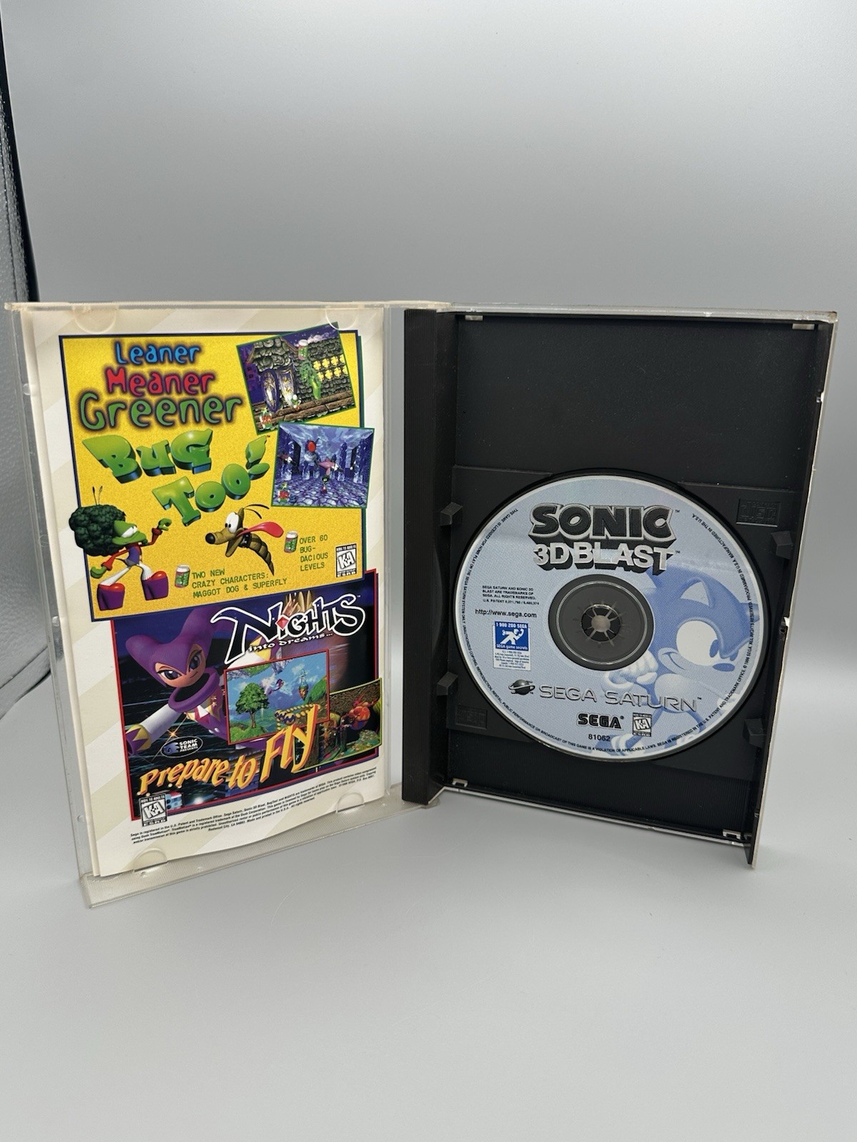 Sega Saturn Sonic 3D Blast 1996 Tested Reg Card Included Video Game