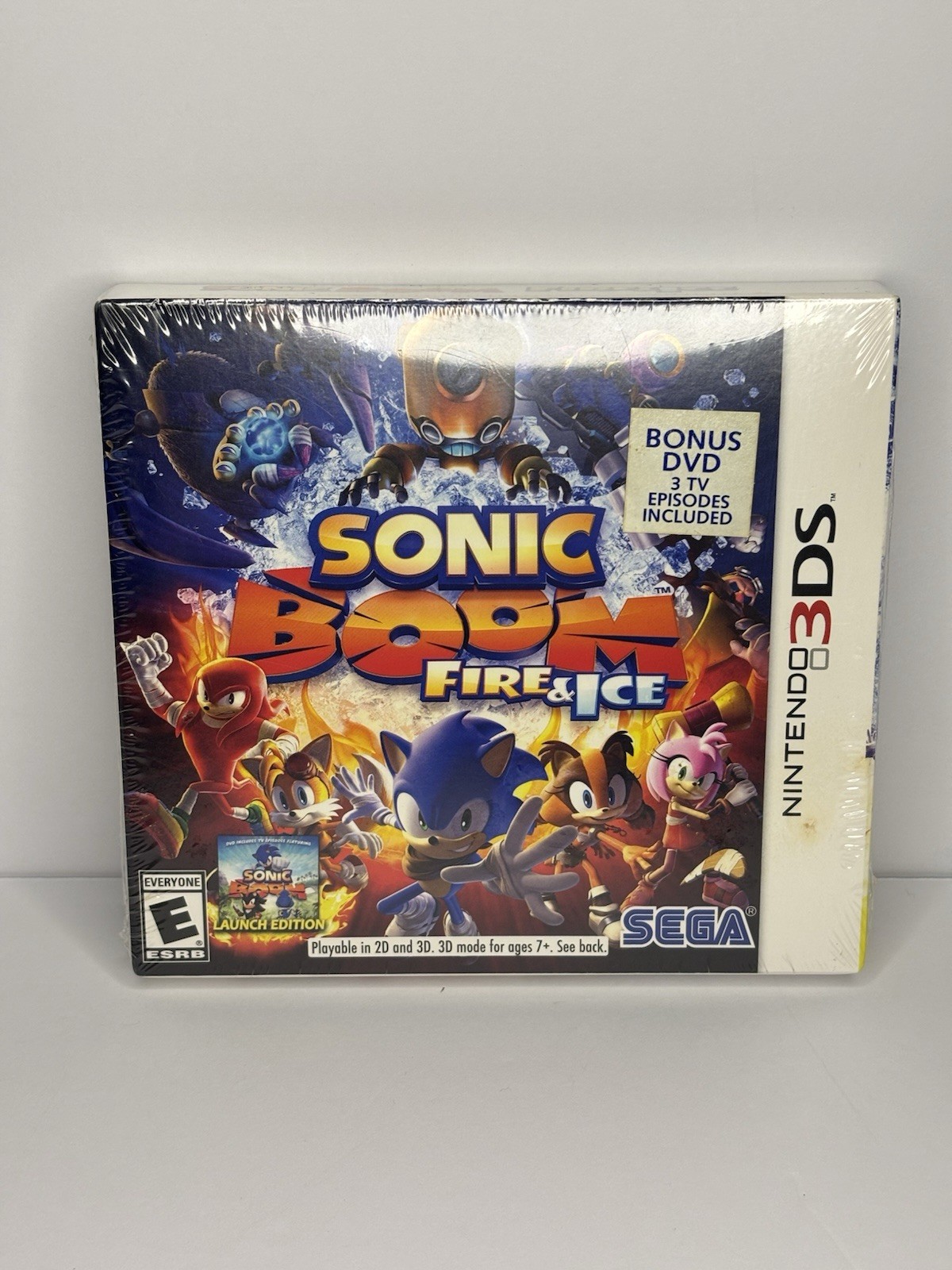 Sonic Boom Fire and Ice – Launch Edition – With Bonus DVD – 3DS NEW