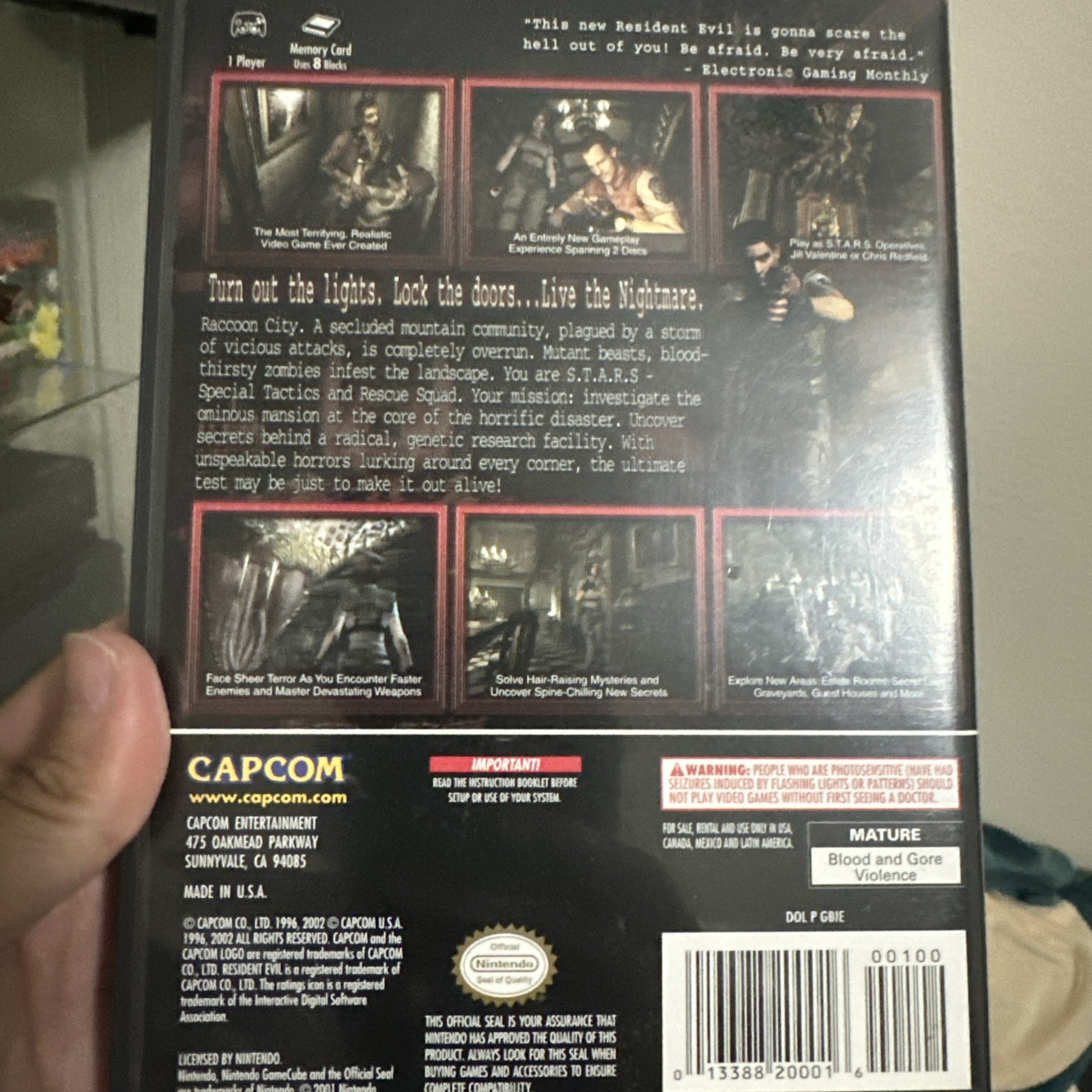 Resident Evil – Nintendo Gamecube! CIB!