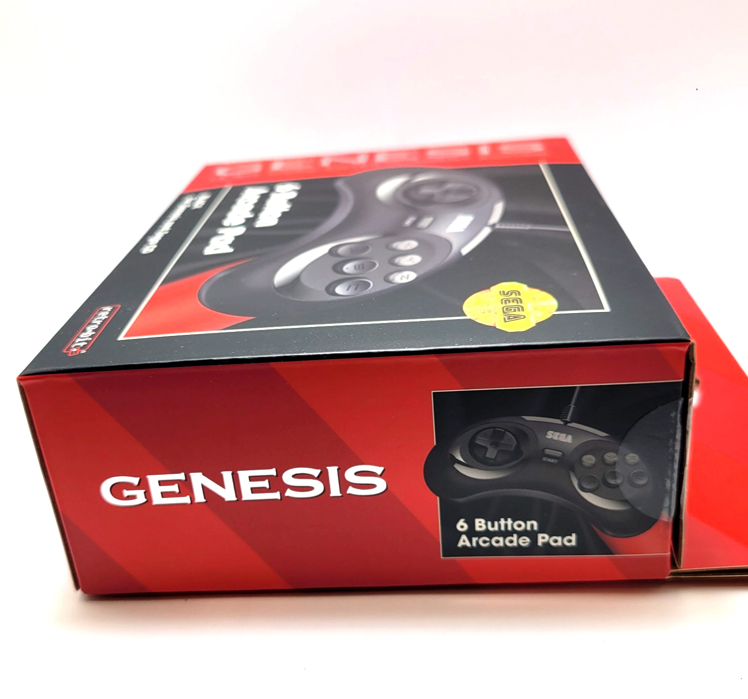 Retro-Bit Official Sega Genesis Controller 6-Button Arcade Pad – Black