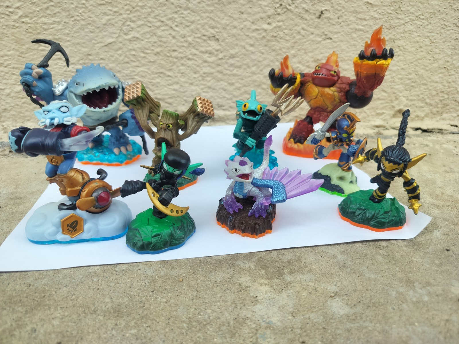 Sky Landers Swap -force Action Set Of 9 Figures