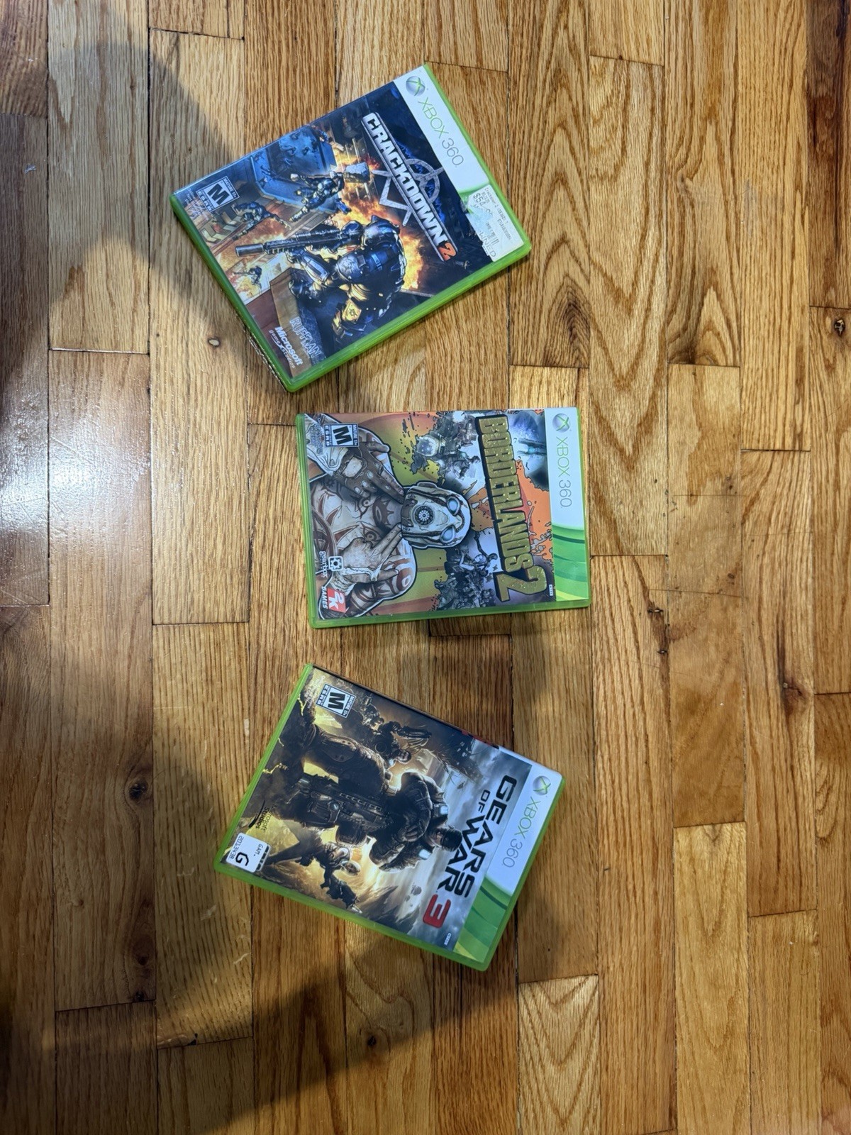 Xbox 360 Game Lot: Borderlands 2, Gears of War 3, Crackdown 2