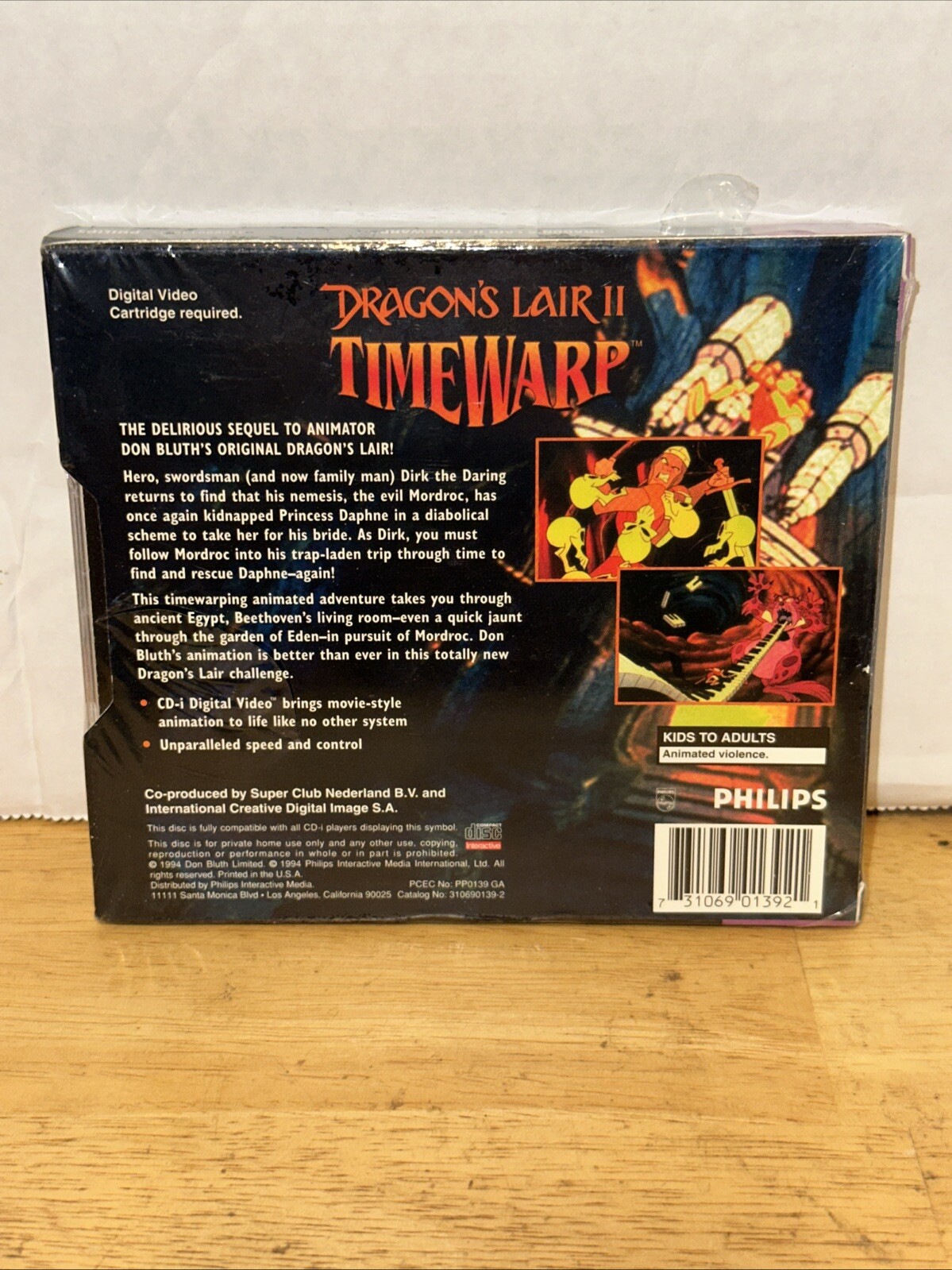 Dragon’s Lair II: Timewarp (Philips CD-i) Brand New Factory Sealed
