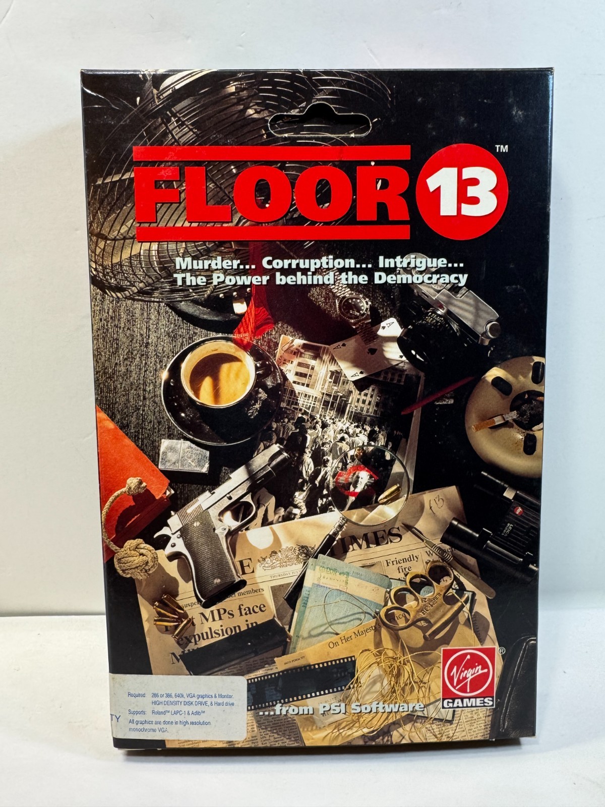 PC BIG BOX Floor 13 (PC, 1991) Complete with Manual 3.5″ floppy