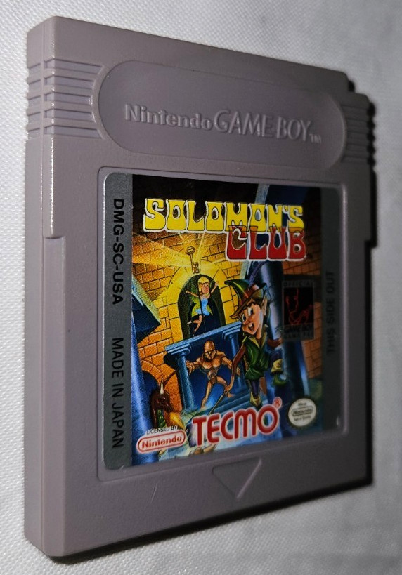 Solomon’s Club Cartridge Only Authentic Nintendo Game Boy DMG USA 1991 Gameboy