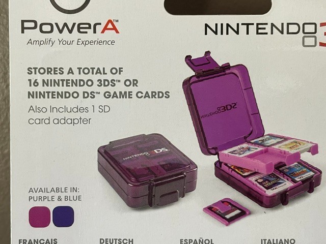 NINTENDO DS/2DS/3DS GAME CASE – Holds 16 Games – Purple – NEW!! FREE SHIP!!