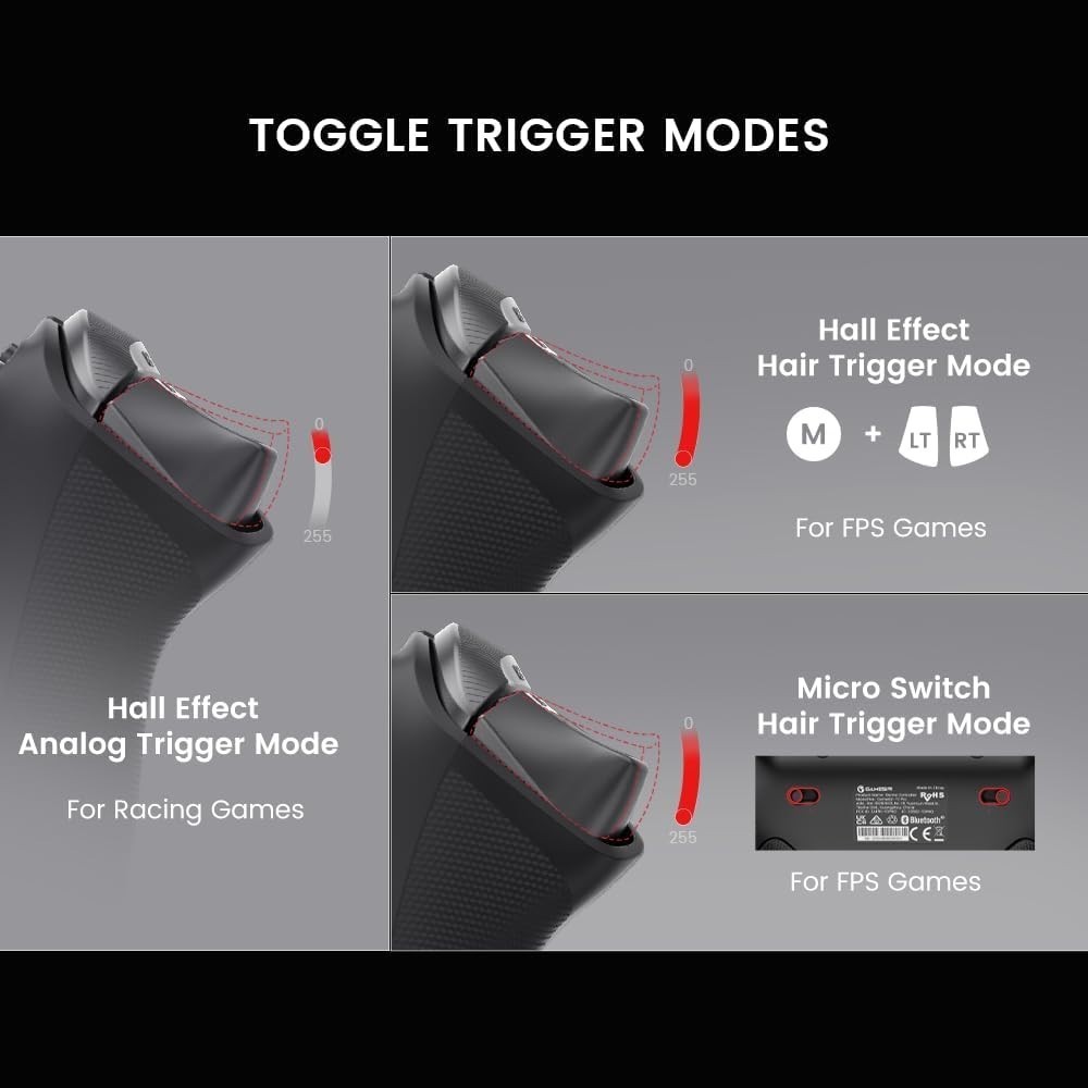 GameSir T3 Pro Wireless Game Controller PC Gamepad for Switch/PC/iOS/Android