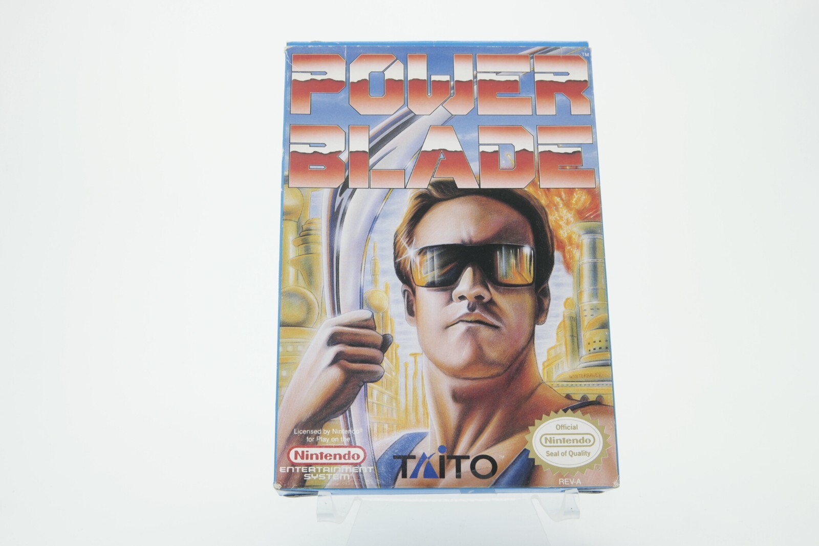 Power Blade Nintendo Entertainment System 1991 NES-box, cart – oval seal