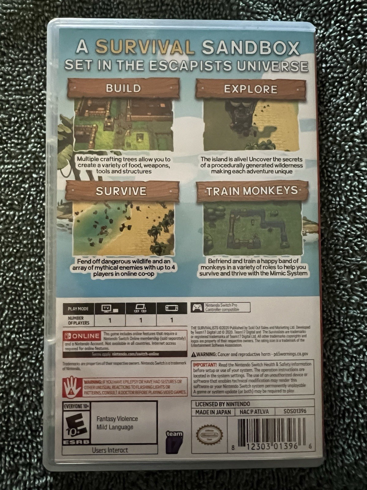 The Survivalists Nintendo Switch COMPLETE EXCELLENT CONDITION