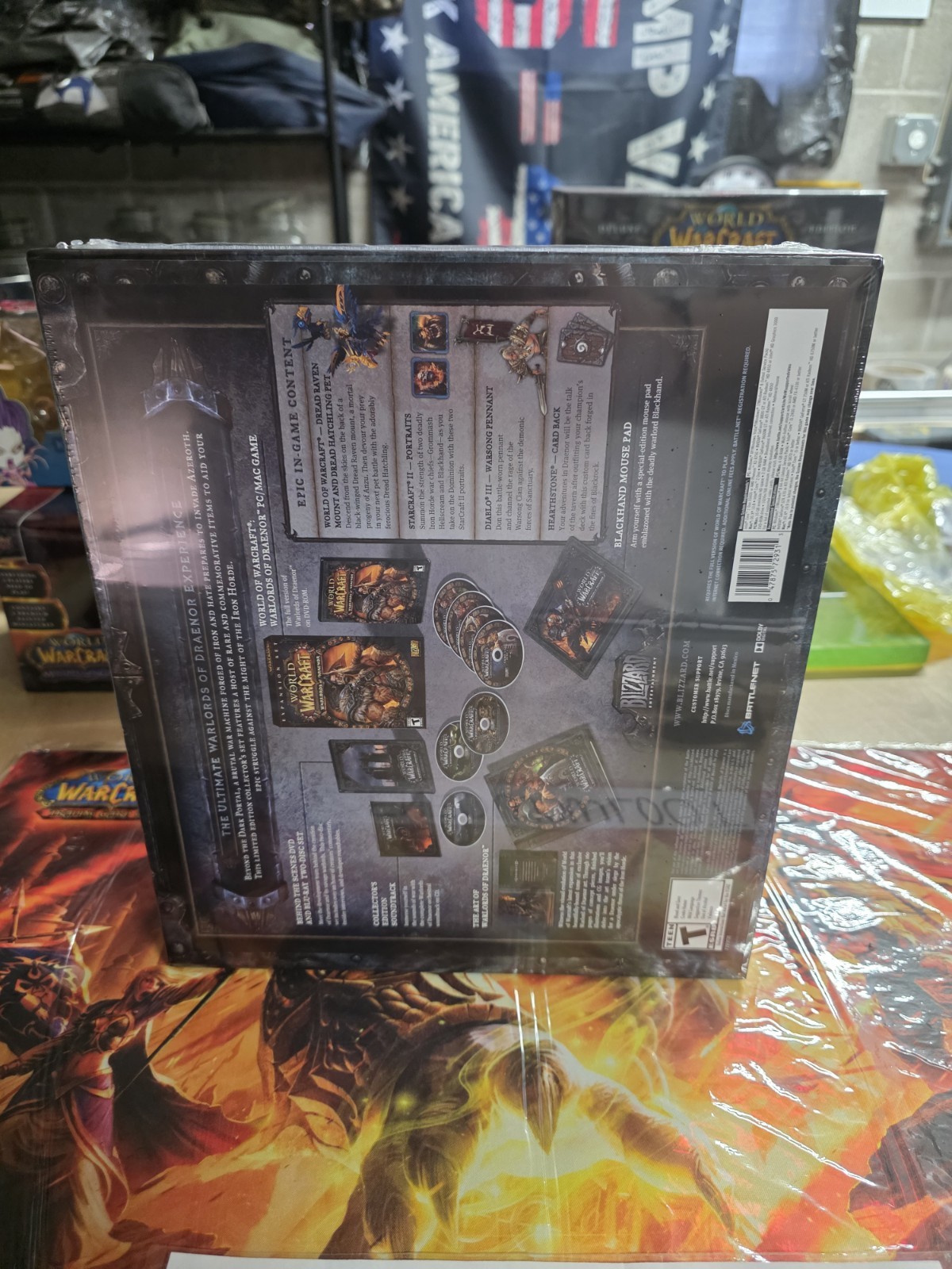 WORLD OF WARCRAFT WARLORDS OF DRAENOR COLLECTOR’S EDITION NEW SEALED LOOK WOW