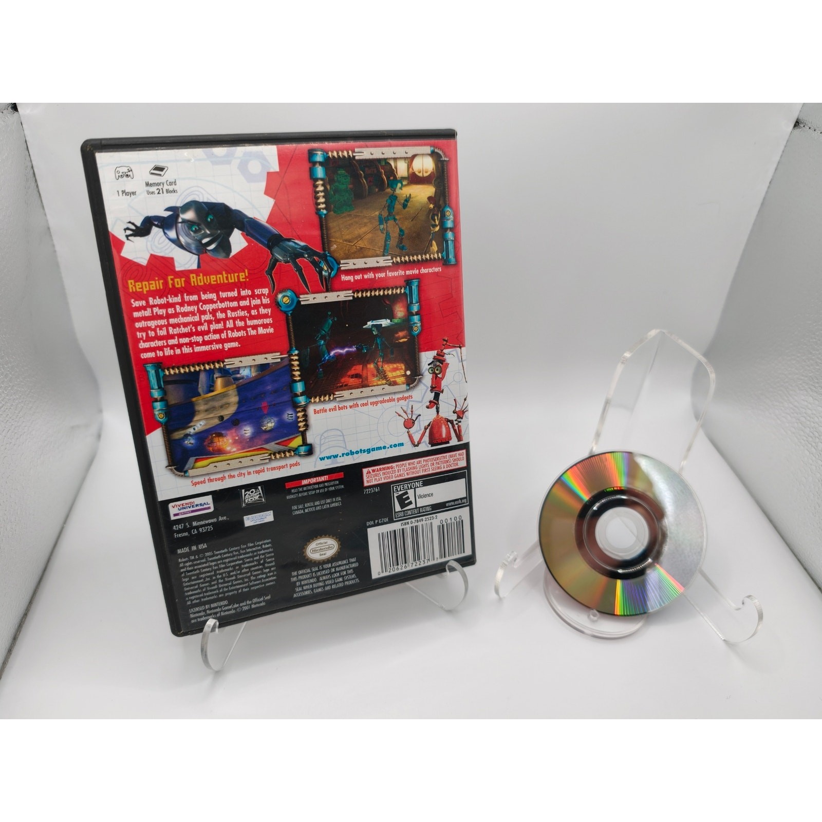 Robots Nintendo GameCube Sierra Tested Working Movie Tie-In