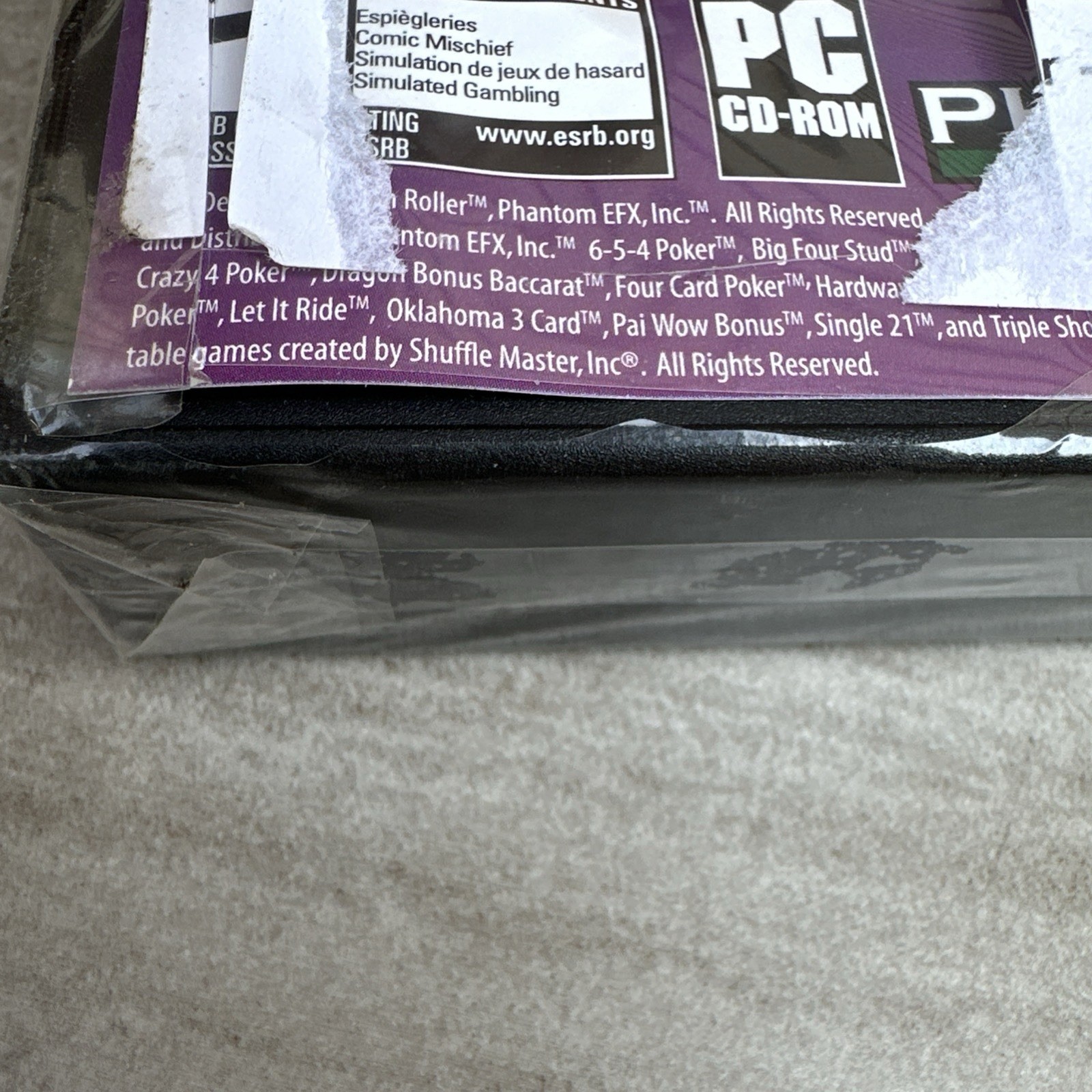 Video Game PC Reel Deal Casino High Roller NEW Mostly Sealed Box