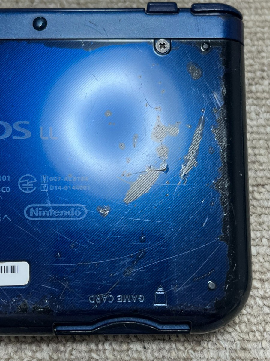 New 3DS LL XL Metalic blue Japan Nintendo Console region Japanese B989