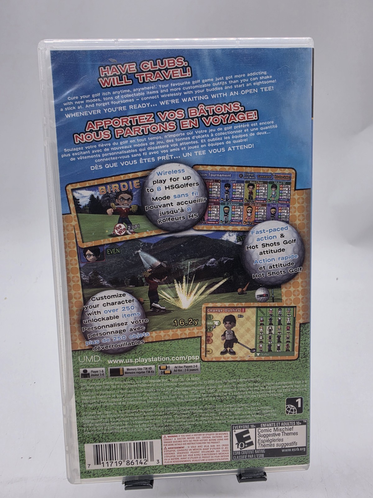 Hot Shots Golf Open Tee PSP CIB Complete Mint Tested