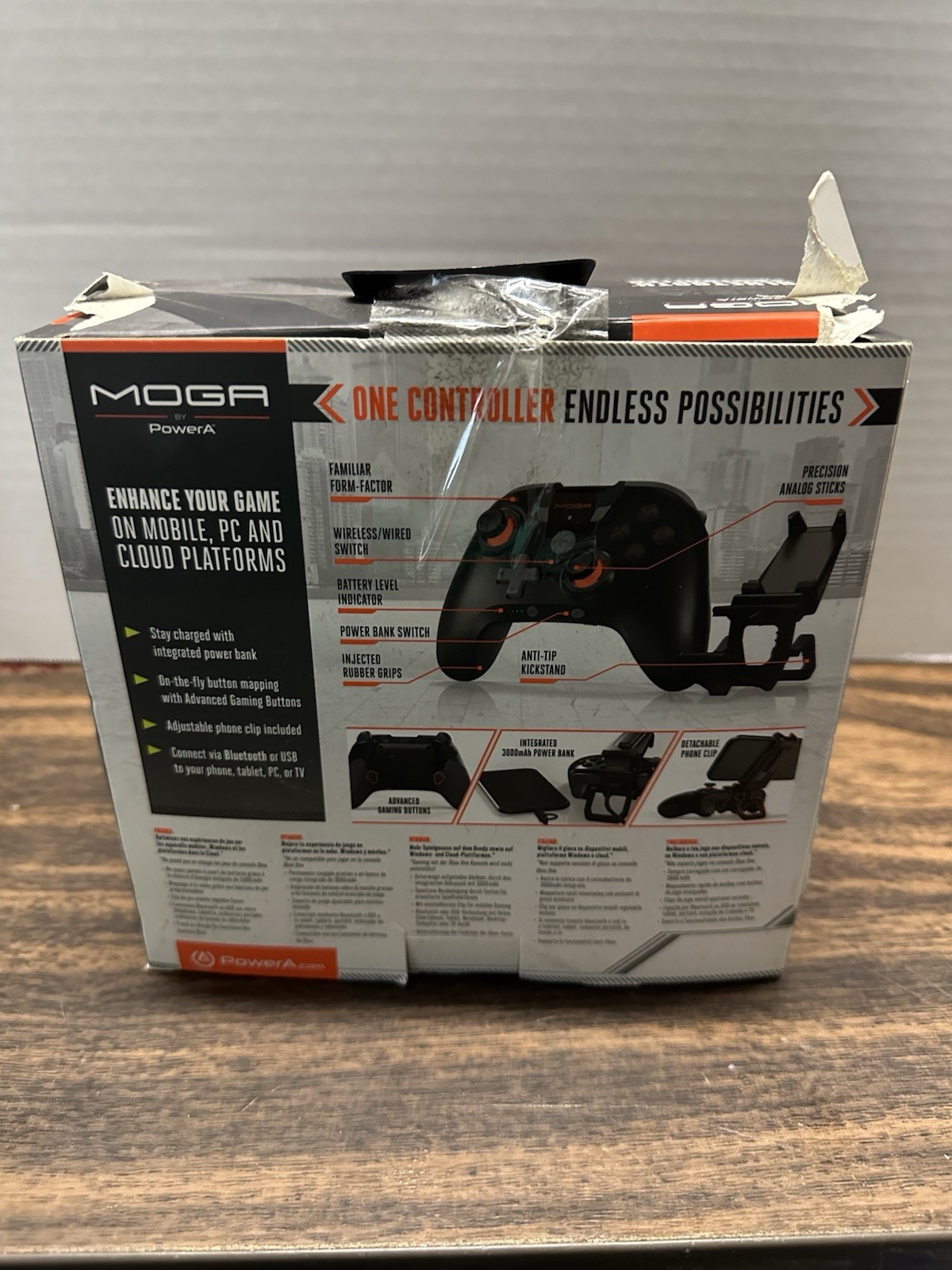 MOGA XP5-A Plus Bluetooth Controller w/ Phone Clip + Integrated Power Bank