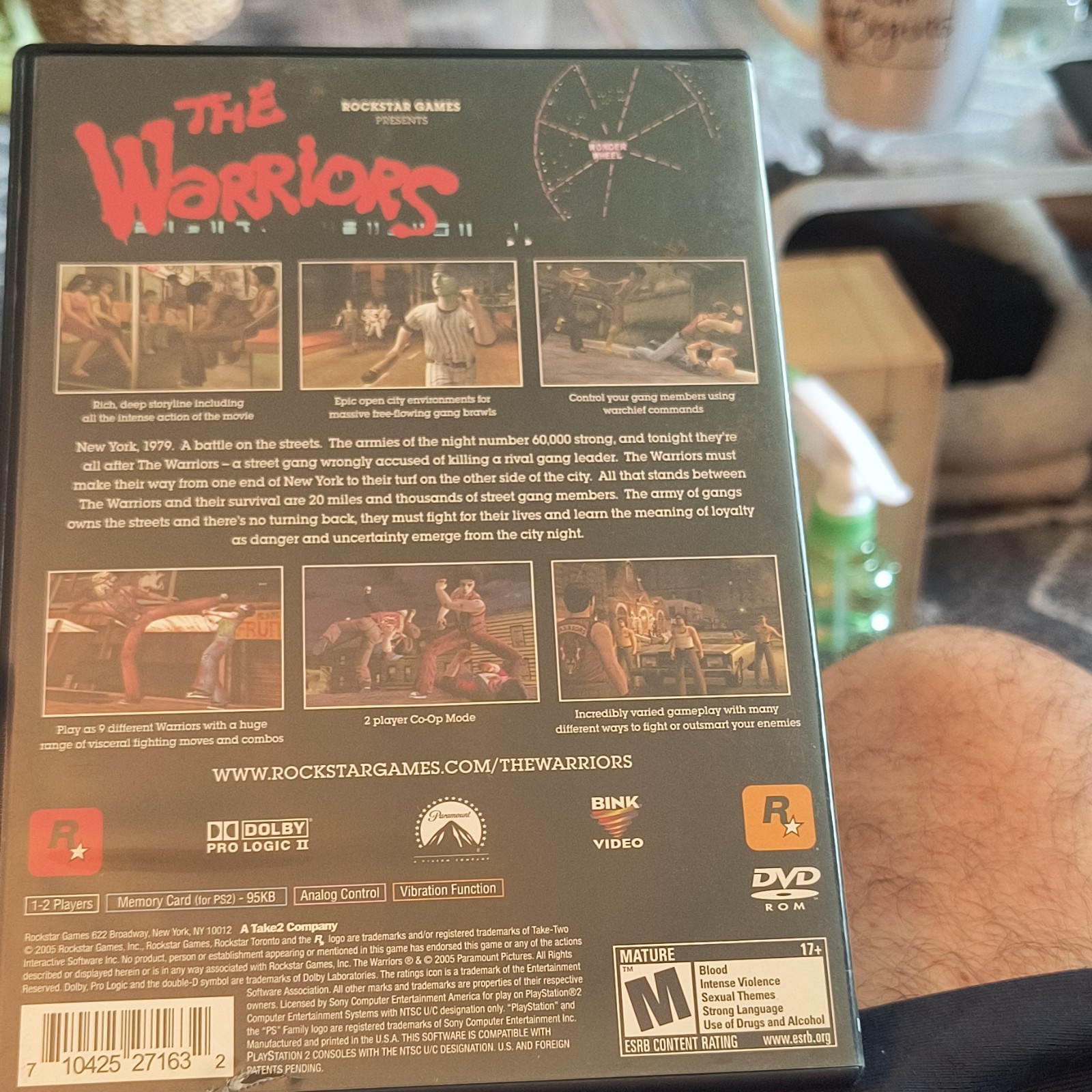 Rockstar Games The Warriors PS2 NTSC-U/C (US/Canada) M Beat. No Manual