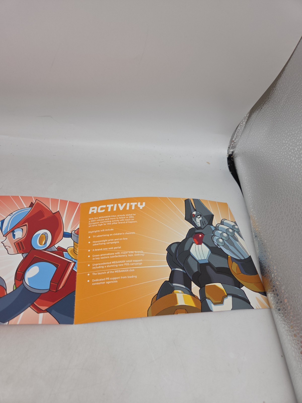 Rare Capcom Mega Man Needs You Promo Brochure Battle Network Zero X7 2003 E3