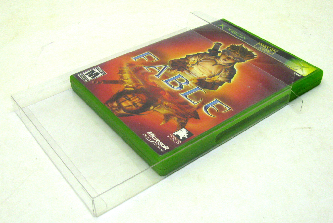 10X MICROSOFT XBOX CIB GAME -CLEAR PLASTIC PROTECTIVE BOX PROTECTORS CASE SLEEVE