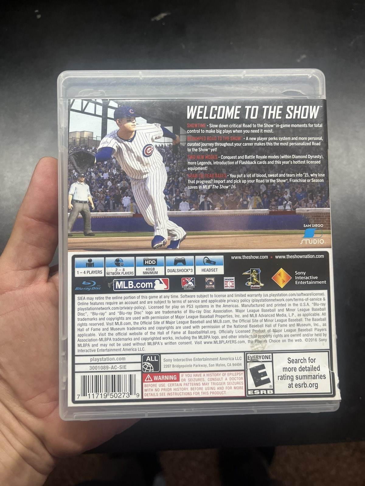 MLB: The Show 16 (2016, Sony PlayStation 3, G)
