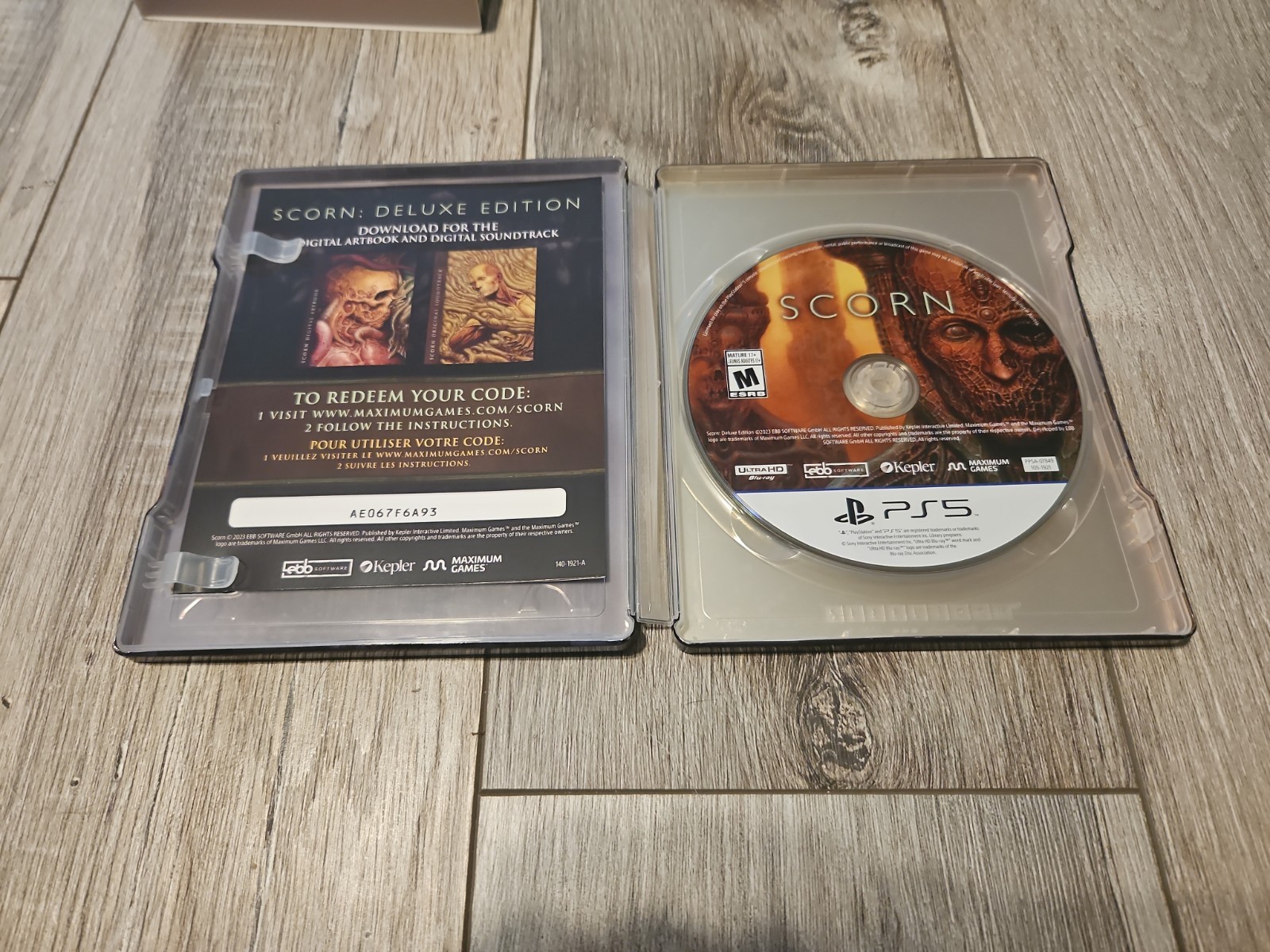 Scorn Deluxe Edition And Shadows Of The Damned Steelbook Ps5 Playstation 5 Read