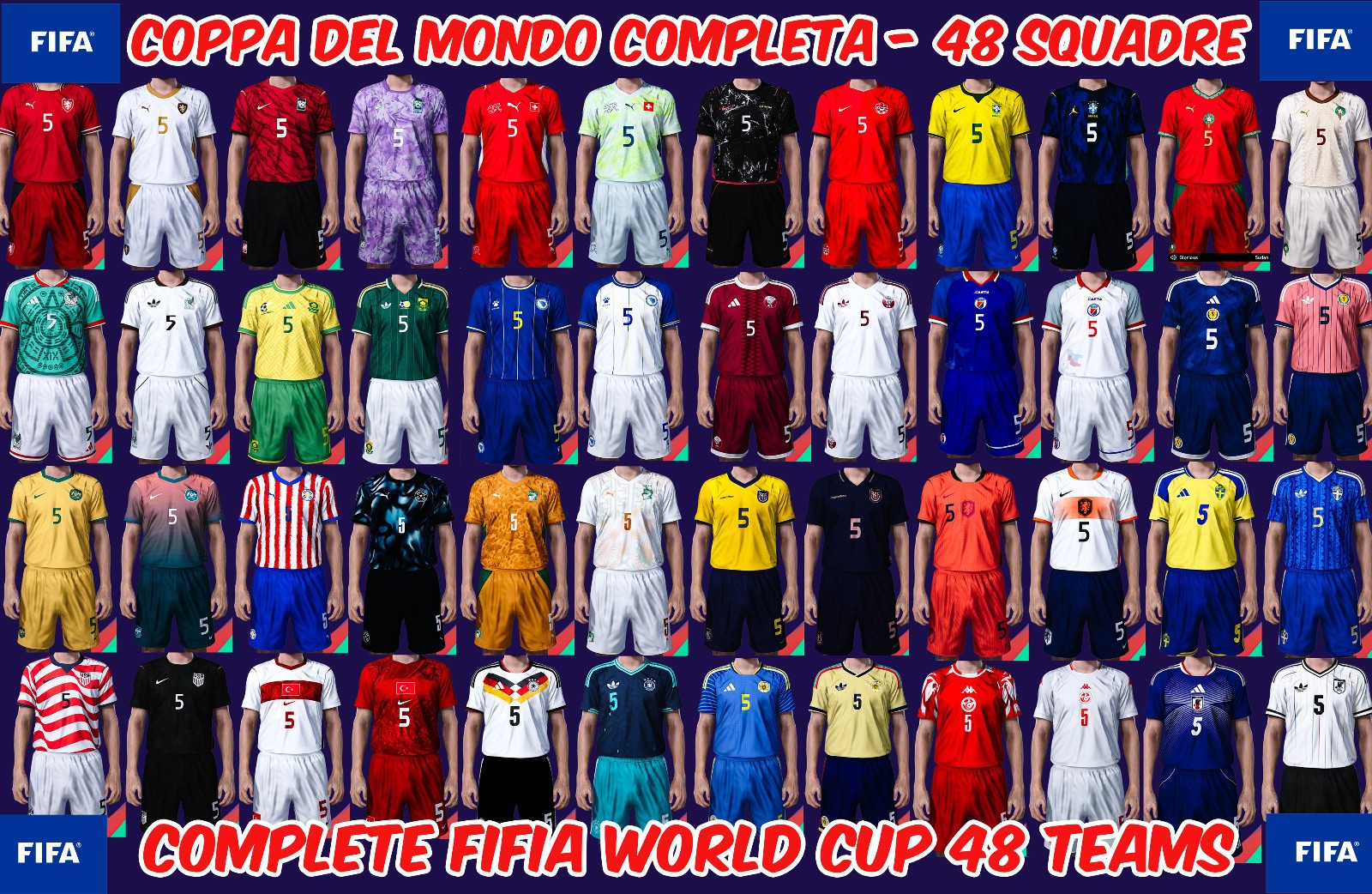 ORIGINAL PATCH – PES 2021 OPTION FILE – AGGIORNAMENTO NUOVA STAGIONE 2024 PS4PS5