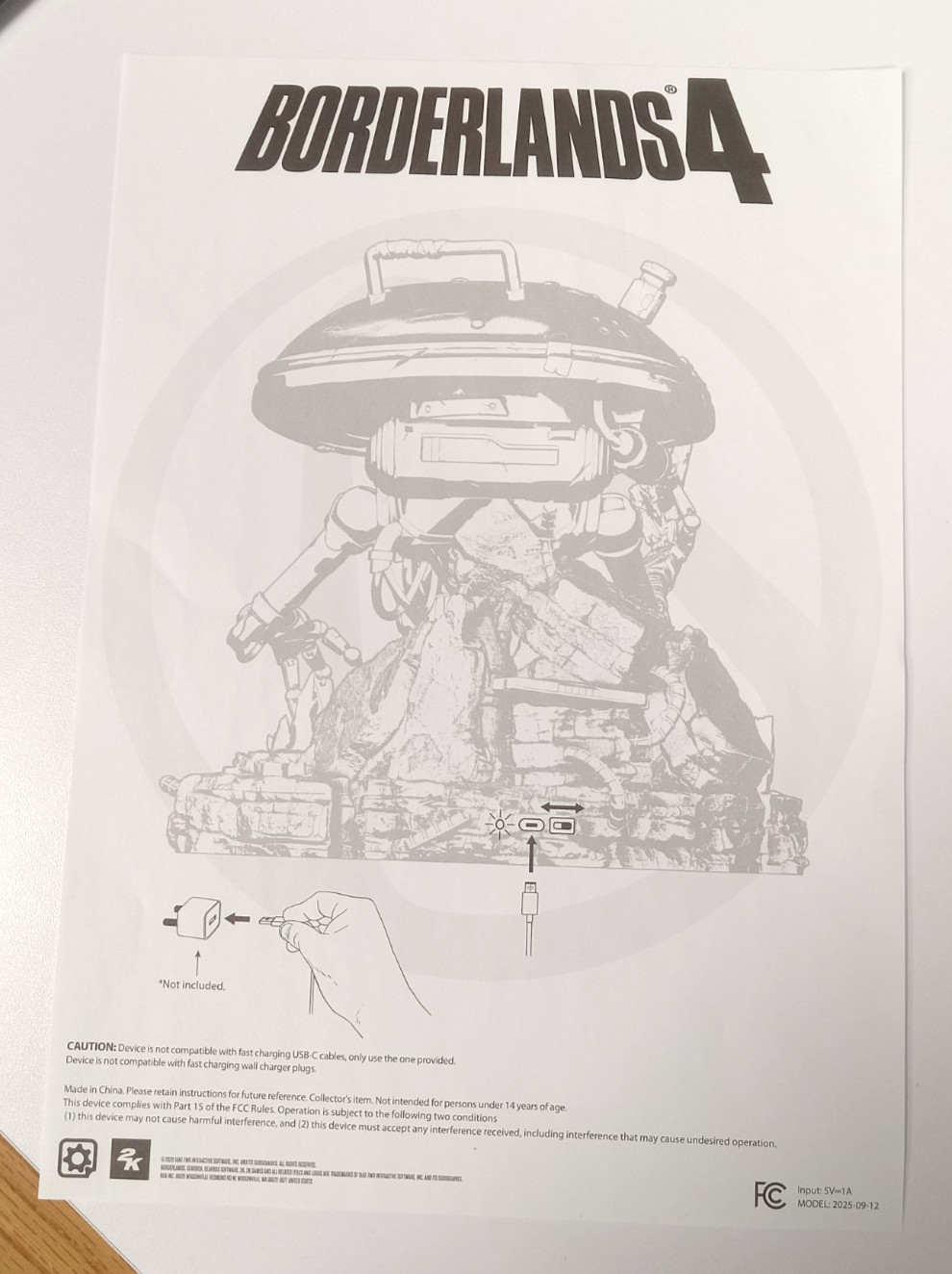 Borderlands 4 Echo-4 Bundle Collector’s Set – NO Necklace or Codes! – Free Ship!