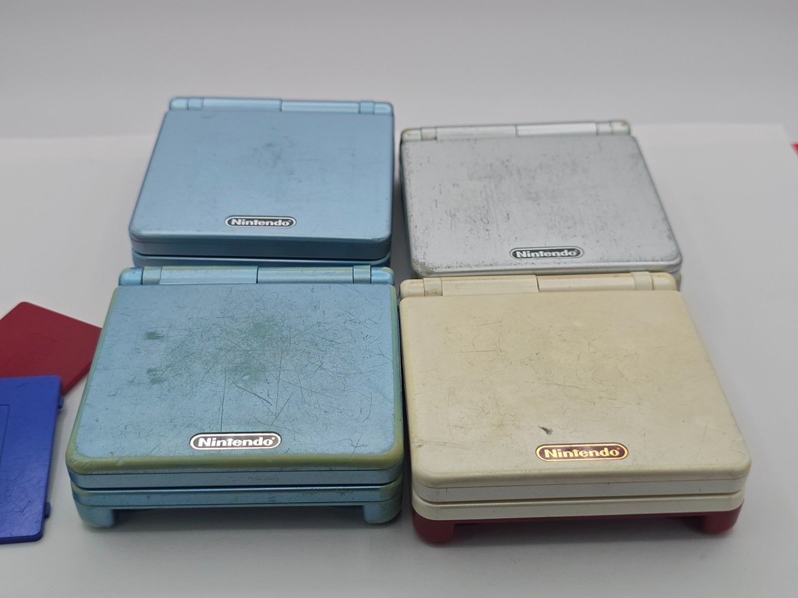 Gameboy Advance SP Replacement shells bulk lot of 4 – Read Description