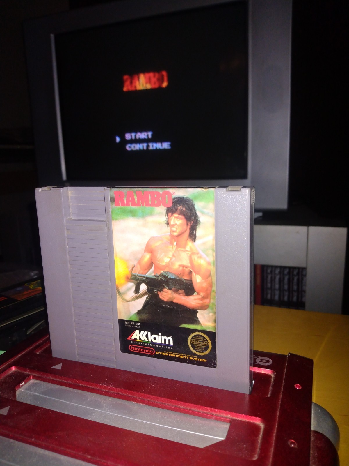 Lot Of 5 NES Games: Bungeling Bay, Heavy Barrell, Renegade, Rescue, Rambo
