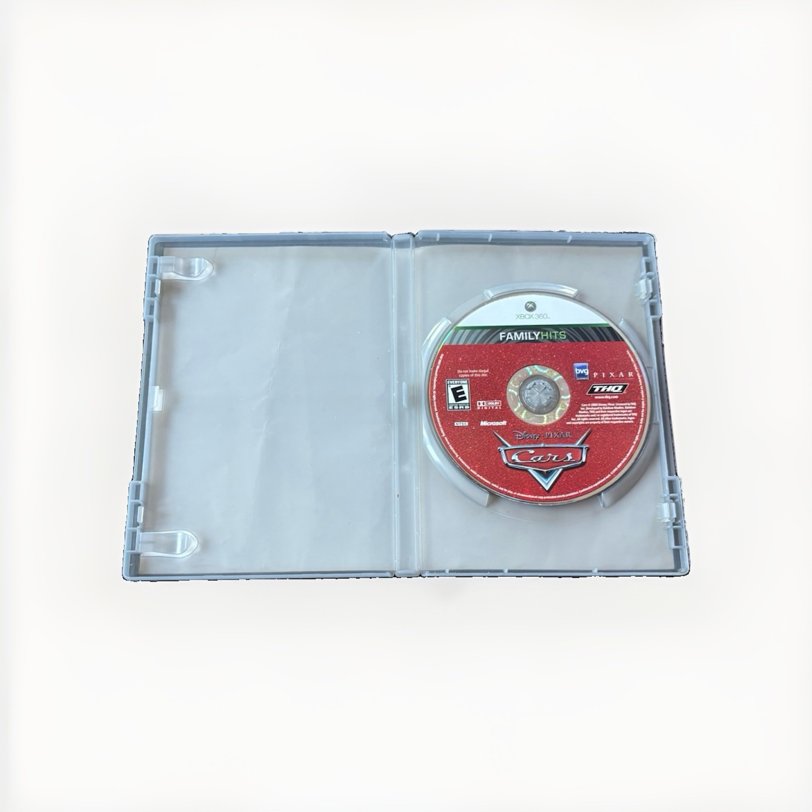 Disney Pixar Cars Xbox 360 Disc+Case THQ Racing Multiplayer E NTSC-U/C 2006