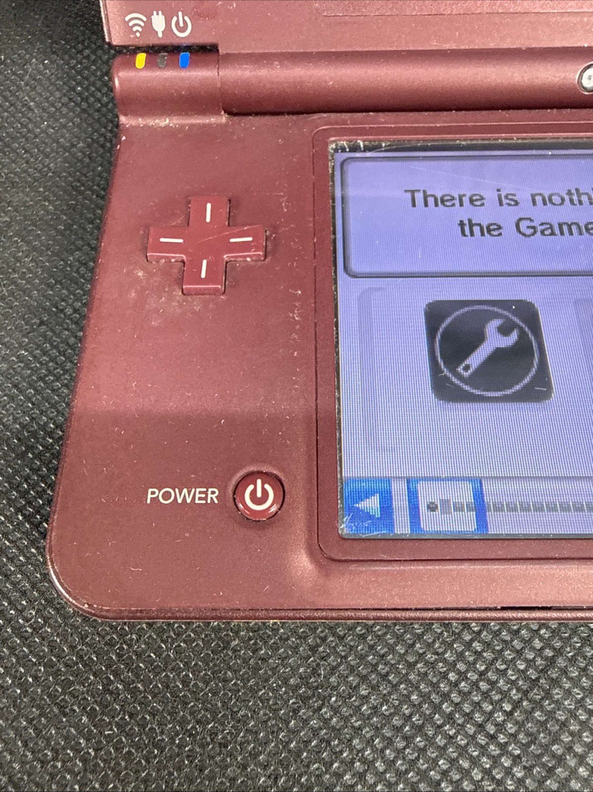 Nintendo DSi XL Red Burgundy Handheld Console System UTL-001 Tested